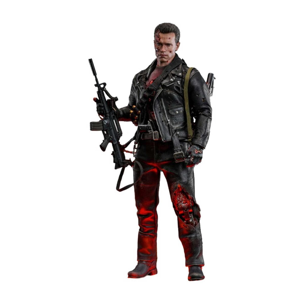 Hot Toys: Terminator 2 - Movie Masterpiece - T-800 (2.0) Battle Damaged Ver. - Actionfigur 1/6 - 32 cm